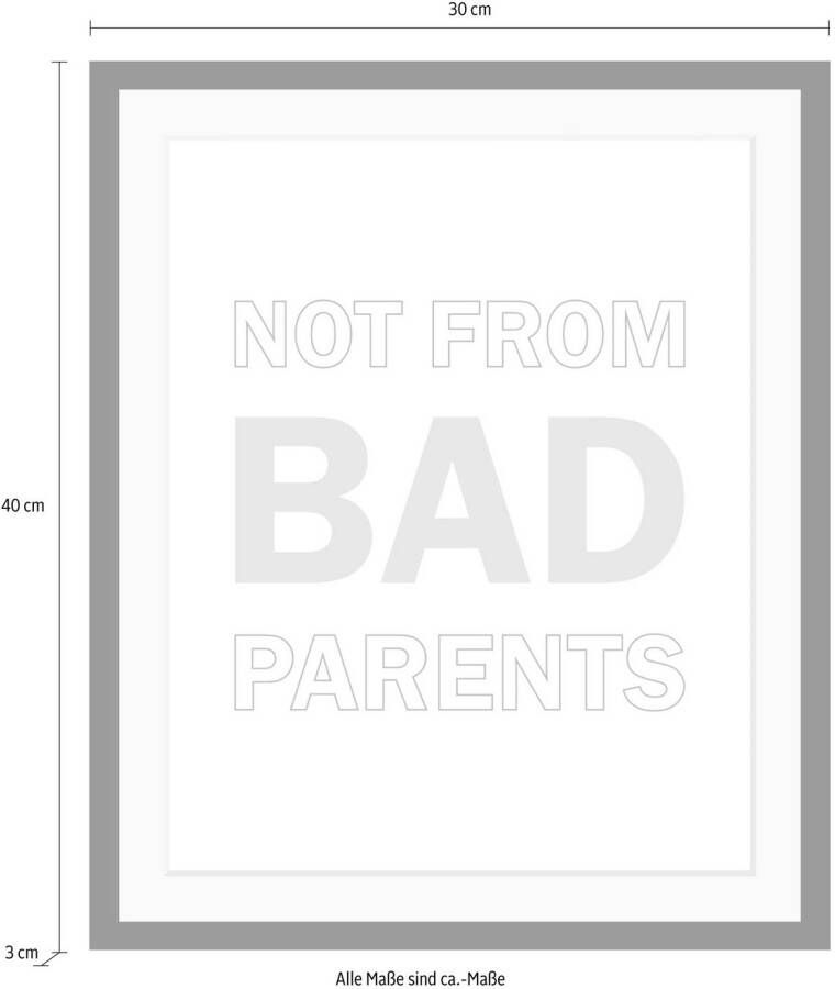 queence Wanddecoratie Parents HD premium posterdruk incl. houten lijst