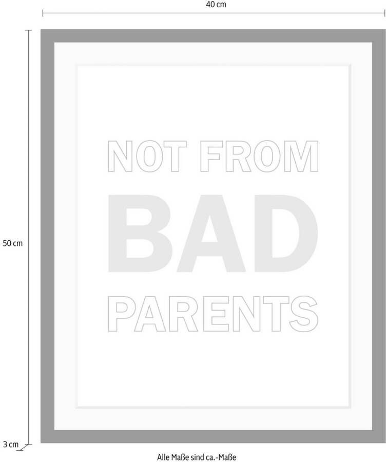 queence Wanddecoratie Parents HD premium posterdruk incl. houten lijst