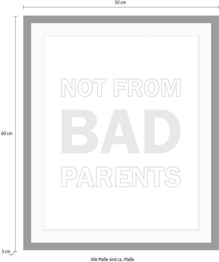 queence Wanddecoratie Parents HD premium posterdruk incl. houten lijst