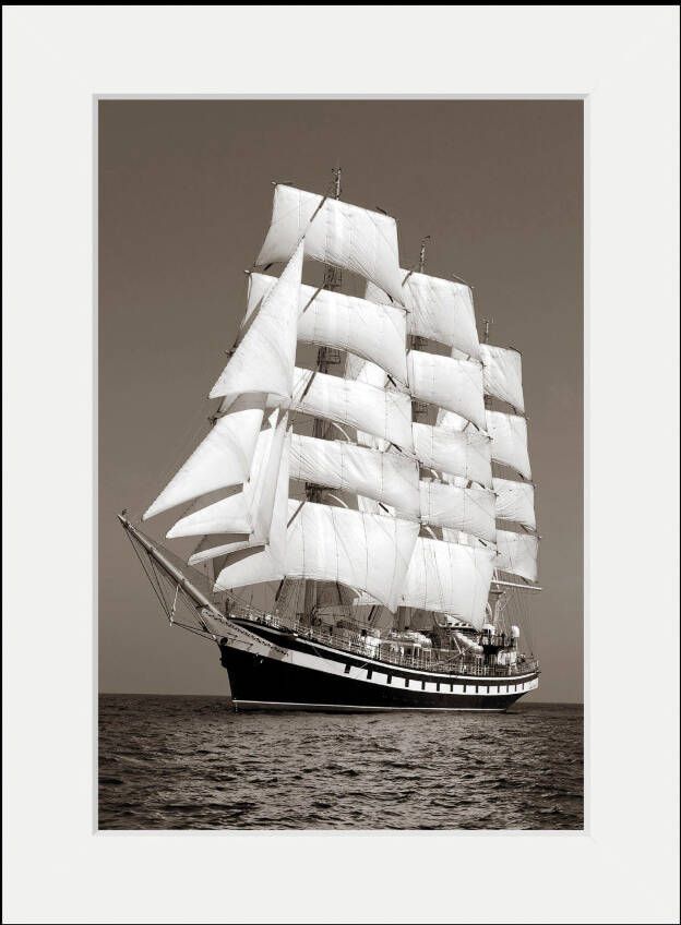 queence Wanddecoratie Pearl HD premium posterdruk incl. houten lijst (1 stuk)