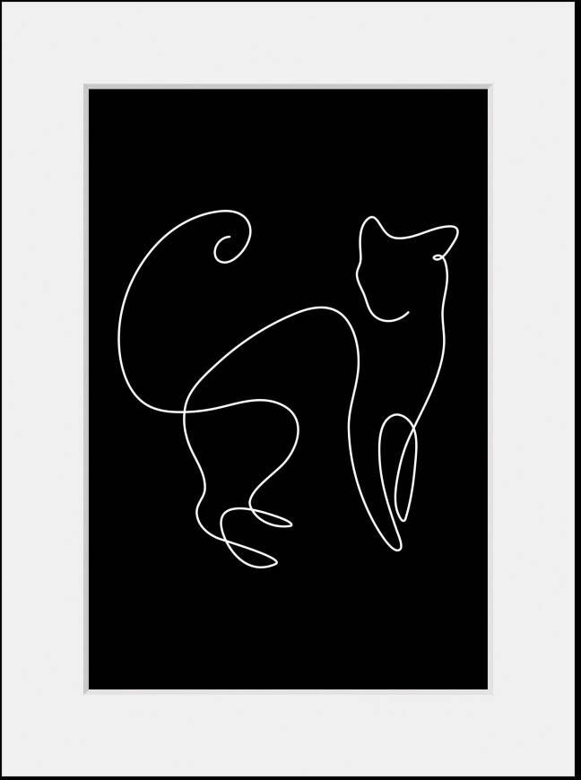 queence Wanddecoratie Simba HD premium posterdruk incl. houten lijst (1 stuk)