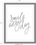 Queence Wanddecoratie Smile HD premium posterdruk incl. houten lijst - Thumbnail 3