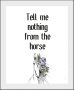 Queence Wanddecoratie Tell me nothing from the horse (1 stuk) - Thumbnail 2