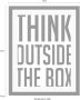 Queence Wanddecoratie Think outside HD premium posterdruk incl. houten lijst - Thumbnail 5