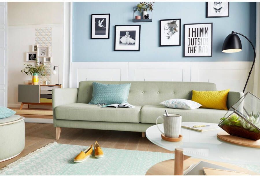 queence Wanddecoratie Vlinders HD premium posterdruk incl. houten lijst