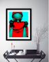 Queence Wanddecoratie Vrouw HD premium posterdruk incl. houten lijst - Thumbnail 2