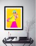 Queence Wanddecoratie Vrouw HD premium posterdruk incl. houten lijst - Thumbnail 2