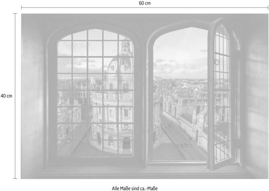 queence Wandfolie City Muursticker muurdecoratie zelfklevend 3D raam