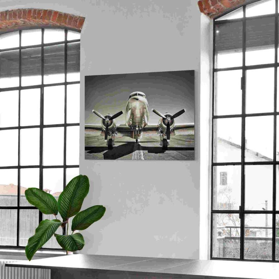 Reinders! Aluminium dibond print Vintage Propeller Flugzeug
