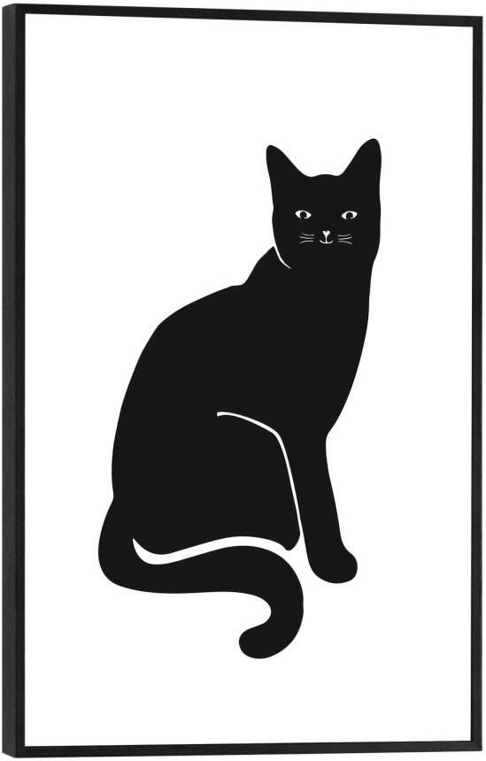 Reinders! Artprint met lijst BLACK CAT