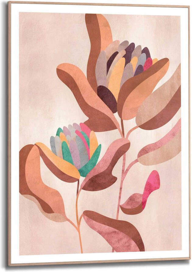 Reinders! Artprint met lijst Earth Flowers