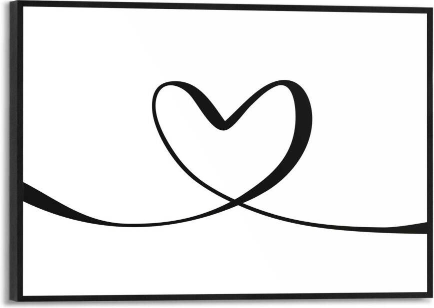 Reinders! Artprint met lijst Heart Lines