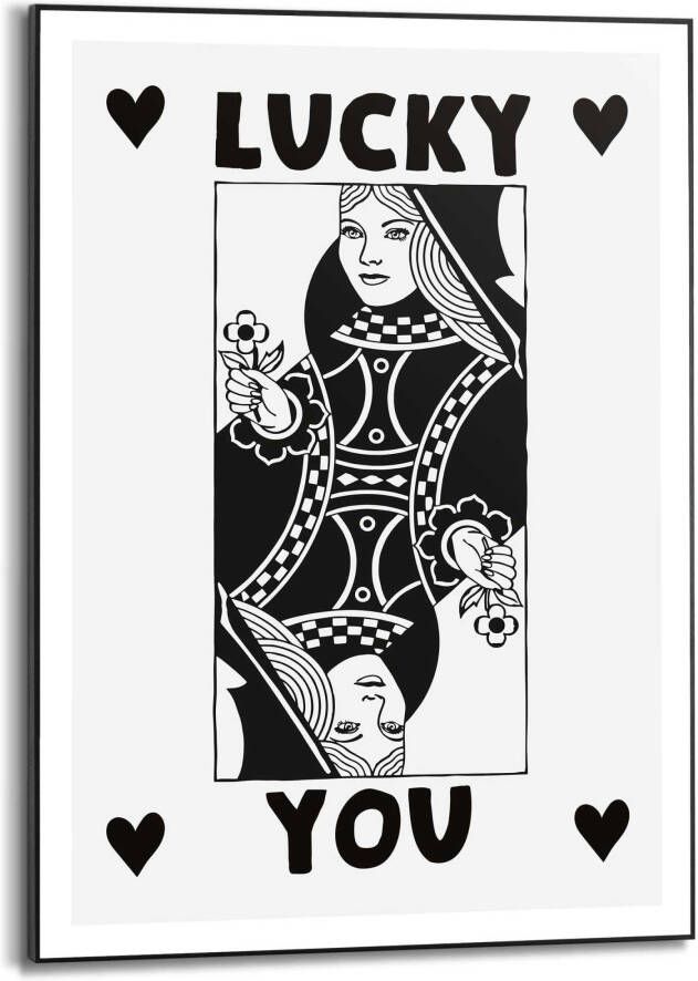 Reinders! Artprint met lijst Lucky You