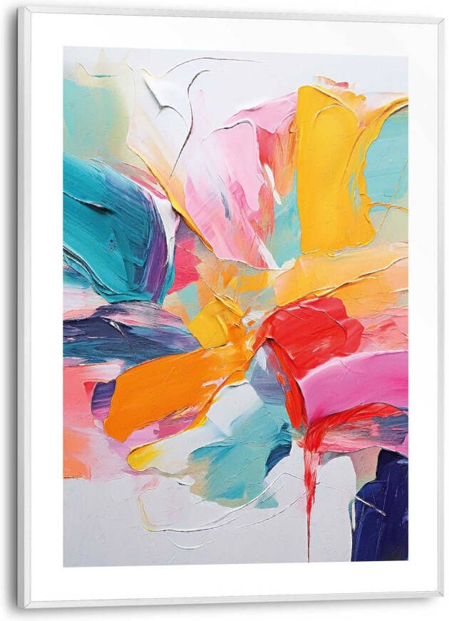 Reinders! Artprint met lijst Paint Colourful