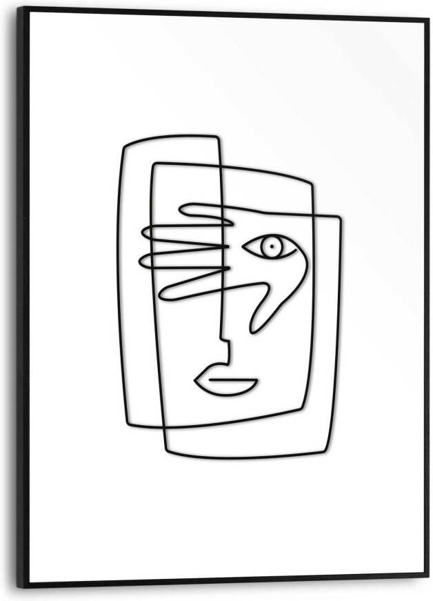 Reinders! Artprint met lijst Picasso Face