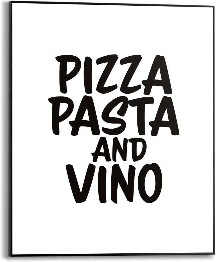 Reinders! Artprint met lijst Pizza Pasta and Vino