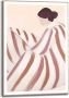 Reinders! Artprint met lijst Striped Figure - Thumbnail 2