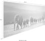 Reinders! Artprint op hout Decoratief paneel 52x156 Line of Elephants - Thumbnail 6