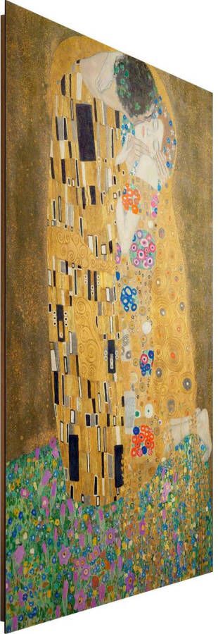 Reinders! Artprint op hout Decoratief paneel 60x90 Gustav Klimt the kiss