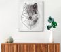 Reinders! Artprint op hout Polygonic wolf - Thumbnail 4