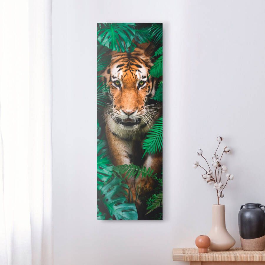 Reinders! Artprint op hout Walking Tiger