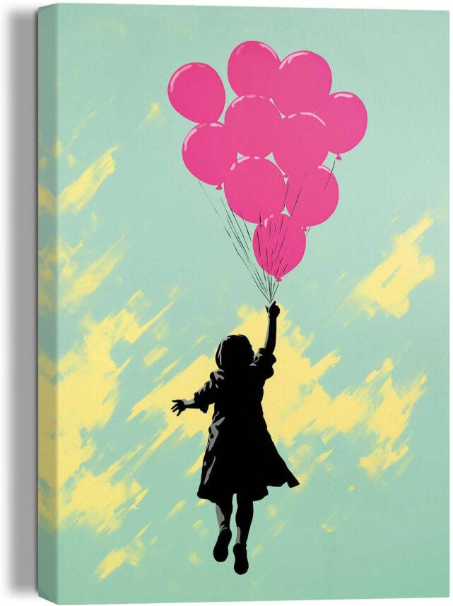 Reinders! Artprint op linnen Balloons Up