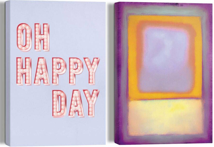 Reinders! Artprint op linnen Happy Day