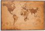 Reinders! Artprint wereldkaart vintage landkaart continenten - Thumbnail 2