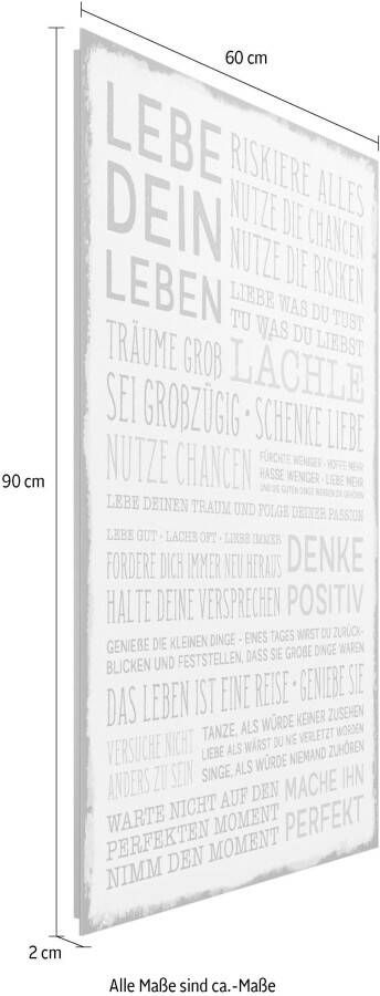 Reinders! Decoratief paneel Denk positief