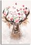 Reinders! Decoratief paneel Hirsch in Blumen - Thumbnail 2