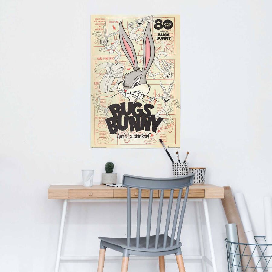 Reinders! Poster Bugs Bunny ait I a stinker Looney Tunes Warner Bros haas