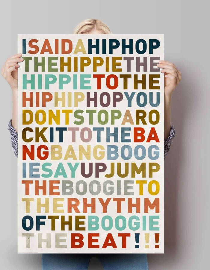 Reinders! Poster I said a hiphop gekleurd hiphop Songtext muziek