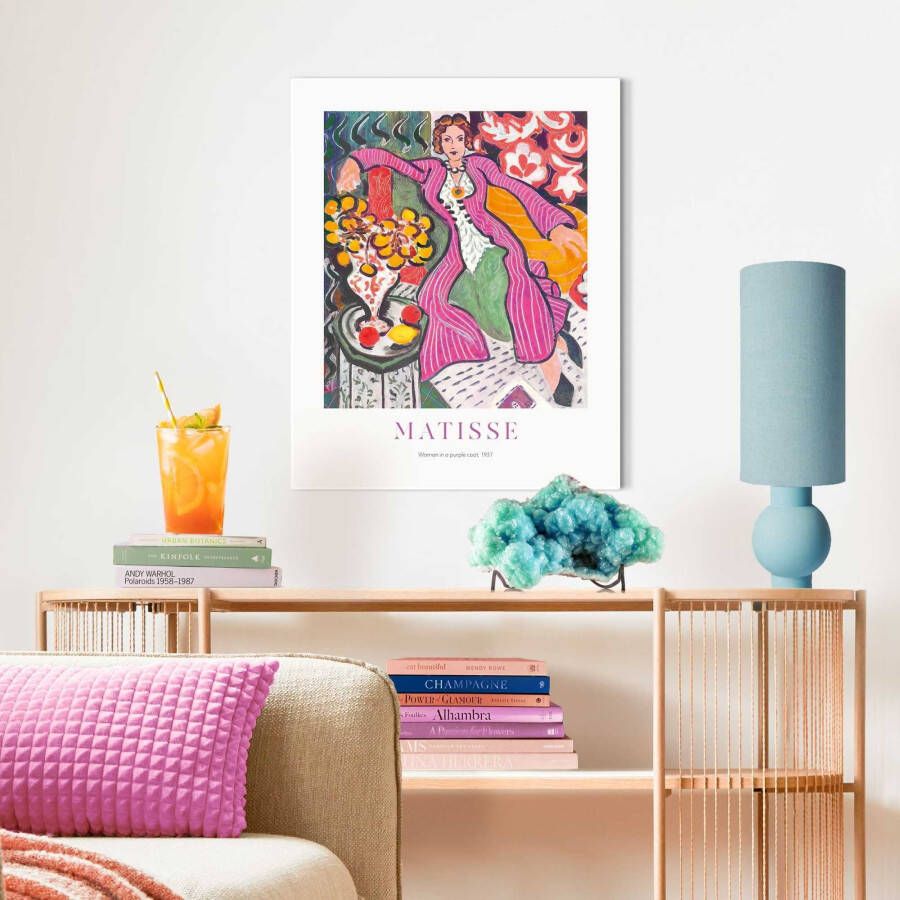 Reinders! Poster Matisse Frau im lila Mantel