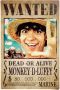 Reinders! Poster One Piece wanted monkey d. Luffy - Thumbnail 2