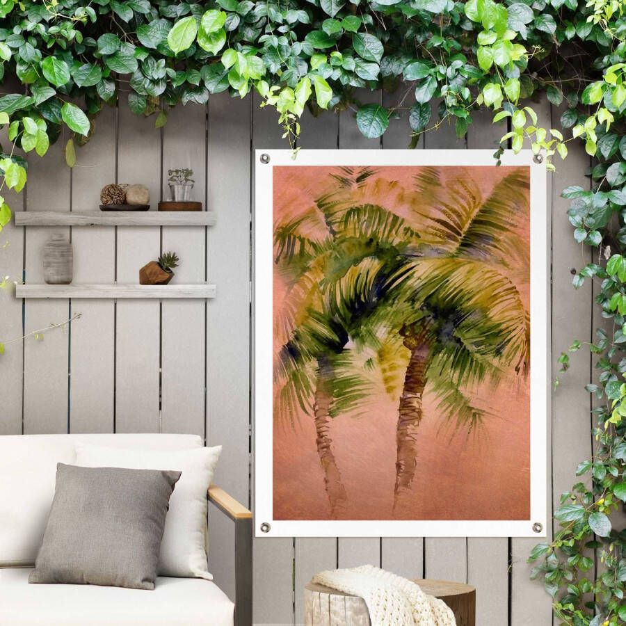 Reinders! Poster Painted Palm Trees