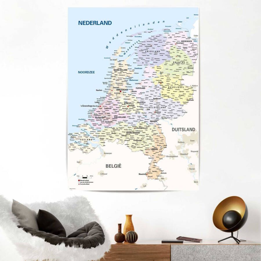 Reinders! Poster Schoolkaart Nederland