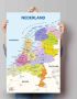 Reinders! Poster schoolkaart Nederland Nederlands Nederlandse tekst - Thumbnail 2