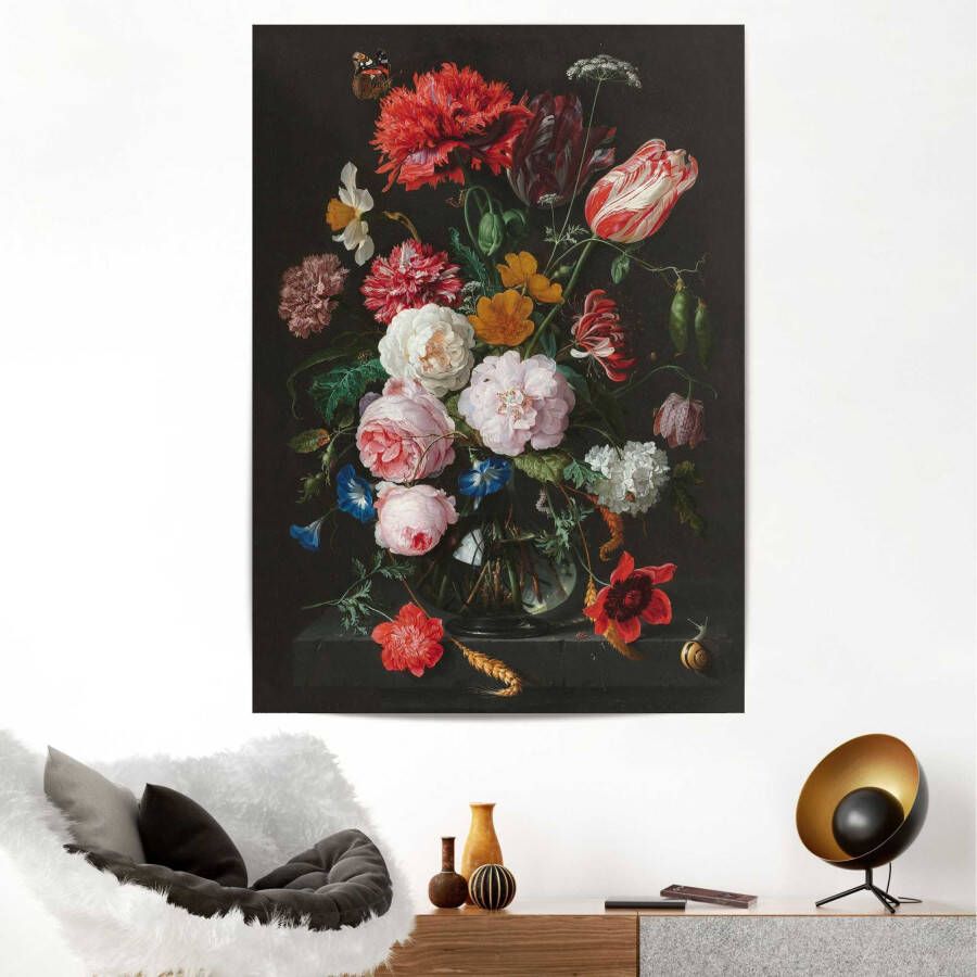 Reinders! Poster Stilleven met een vaas met bloemen