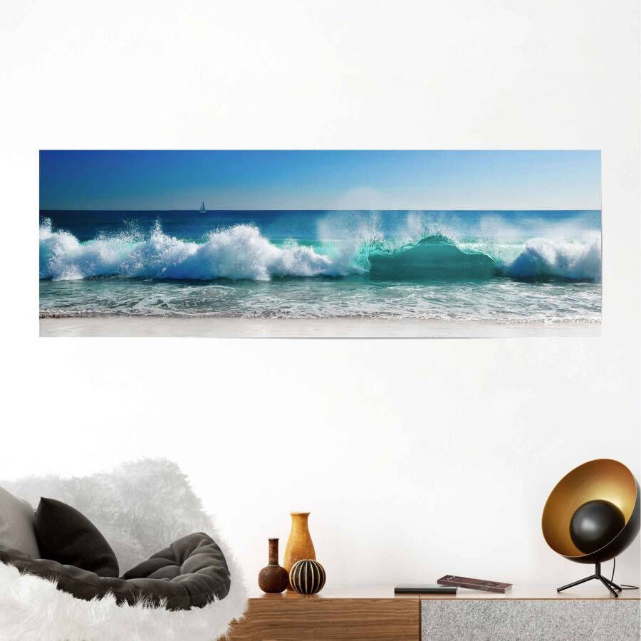 Reinders! Poster Stormachtige golven zee strandafbeeldingen water vakantie