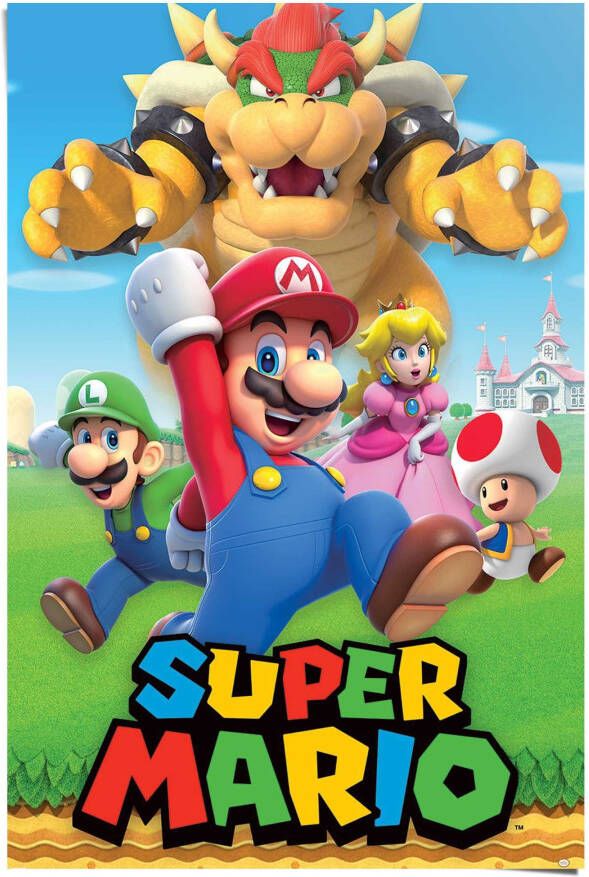 Reinders! Poster Super Mario Karakter Montage