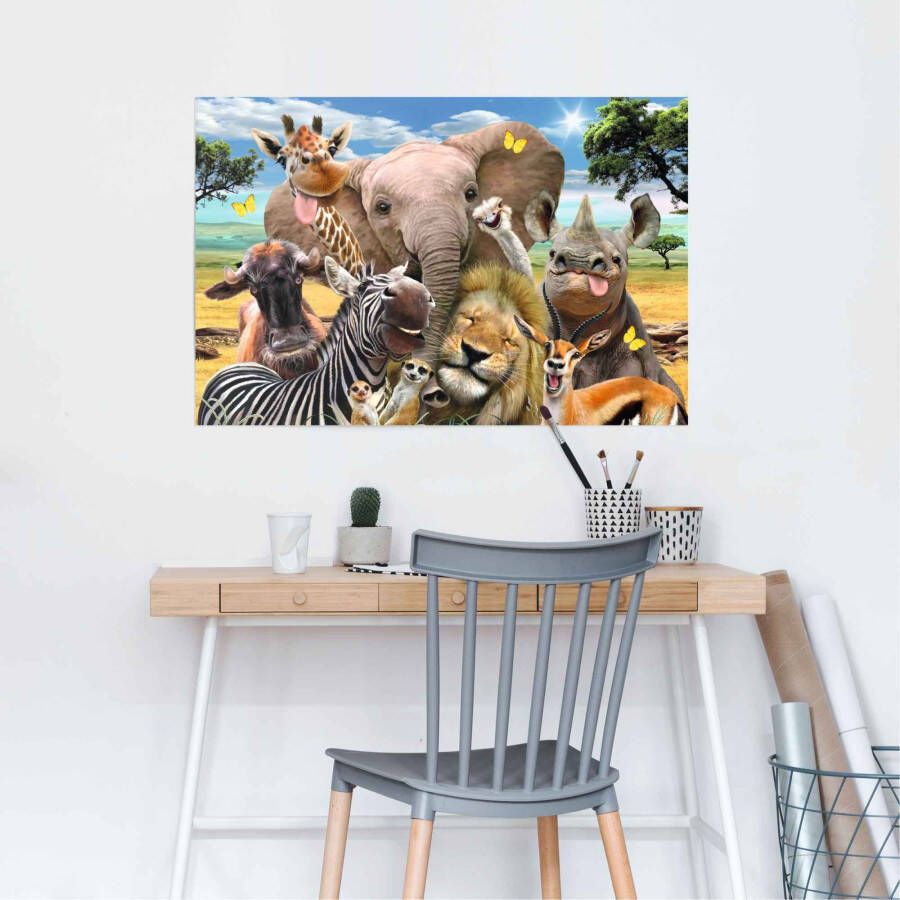 Reinders! Poster Vrolijke wilde dieren