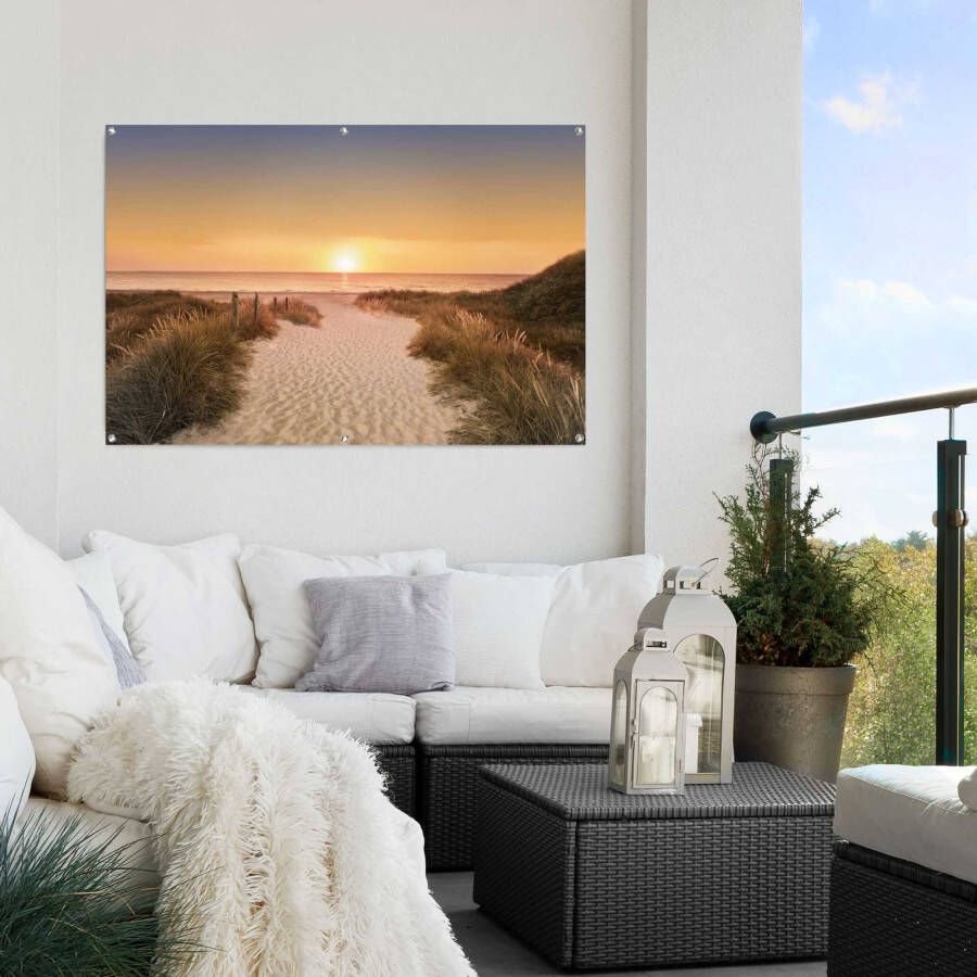 Reinders! Poster Zonsondergang lichte en waterdichte tuinposter voor buiten