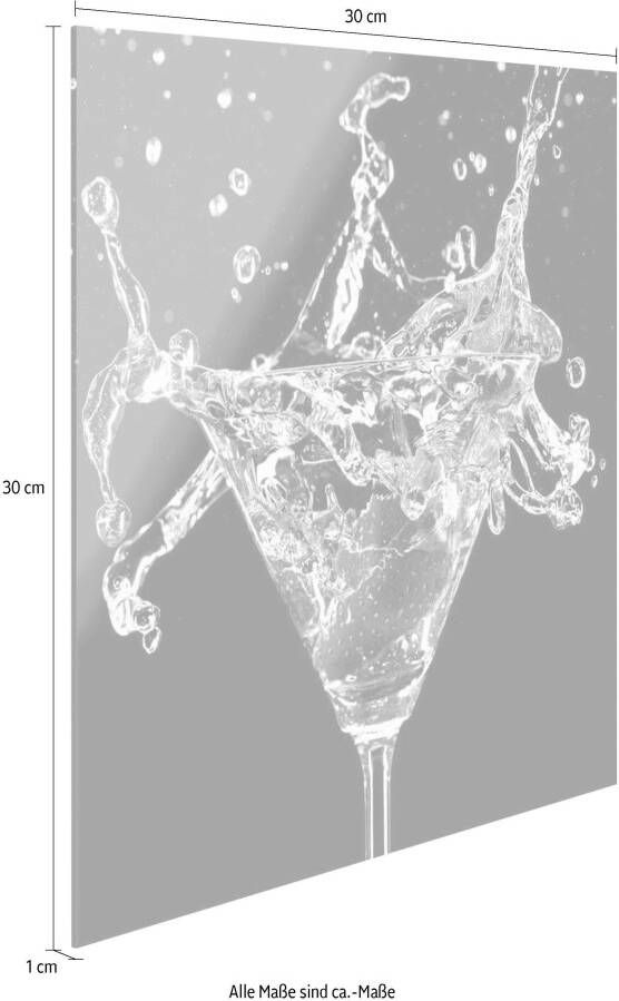 Reinders! Print op glas Cocktail Splash aardbei