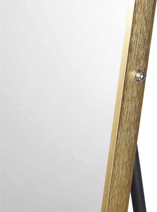 SalesFever Staande spiegel met goudkleurige frame (1 stuk)