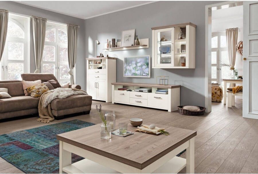 set one by Musterring Wandplank York in drie maten en kleuren verlichting optioneel 1 legplank