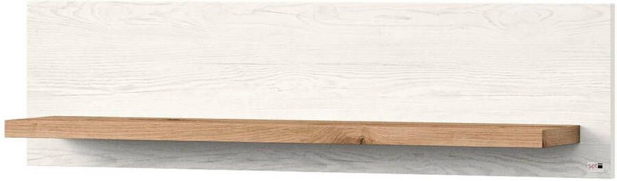 set one by Musterring Wandplank York in drie maten en kleuren verlichting optioneel 1 legplank