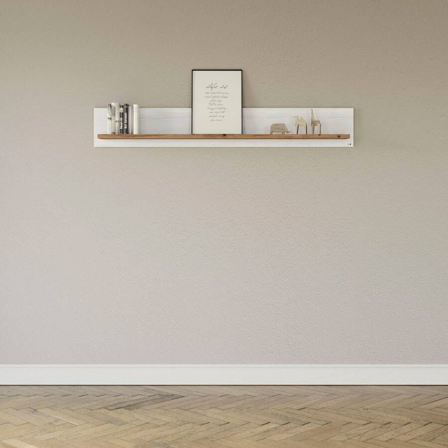 set one by Musterring Wandplank York in drie maten en kleuren verlichting optioneel 1 legplank