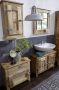 SIT Spiegel Frigo Mangohout in antiek-look met planchet shabby chic vintage - Thumbnail 3