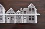 Stickereien Plauen Raamdecoratie Huizen Raamdecoratie "Huizen" (1 stuk) - Thumbnail 3