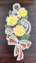 Stickereien Plauen Raamdecoratie Rosen - Thumbnail 2